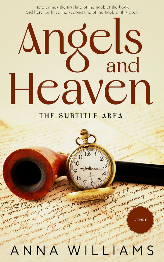 Front view of Parchment #12801 - Premade Abstract Book Cover | BookCoverZone