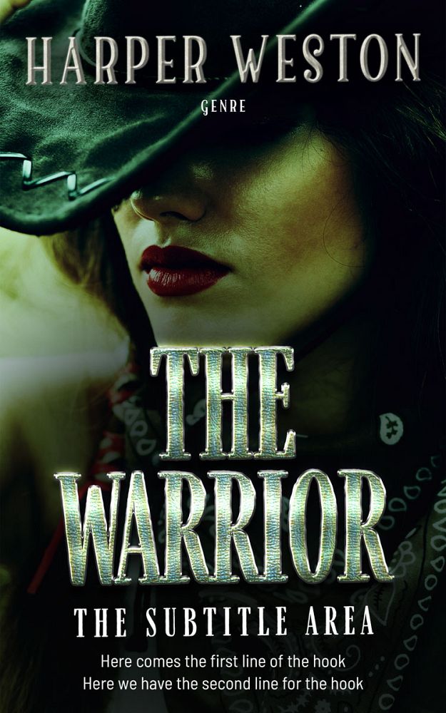 Front view of Hunter Green #12944 - Premade Romance Book Cover | BookCoverZone