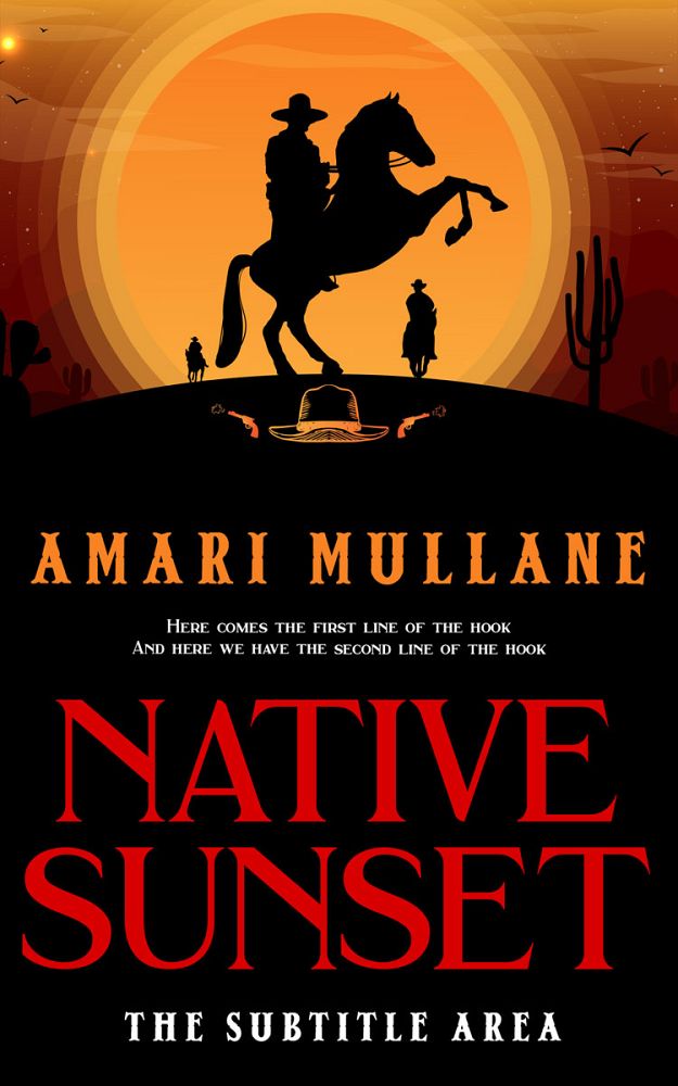 Front view of Fire Bush #13298 - Premade Action & Adventure Book Cover | BookCoverZone