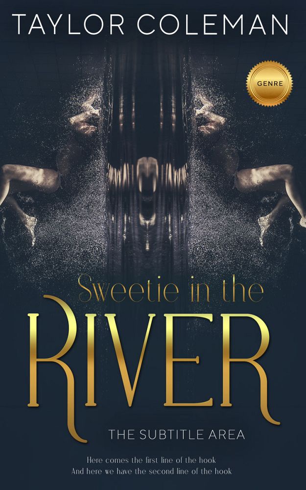 Front view of Ebony Clay #13666 - Premade Abstract Book Cover | BookCoverZone