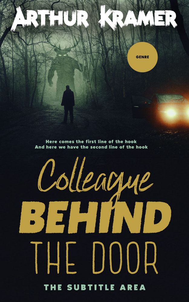 Front view of Husk #13751 - Premade Horror Book Cover | BookCoverZone