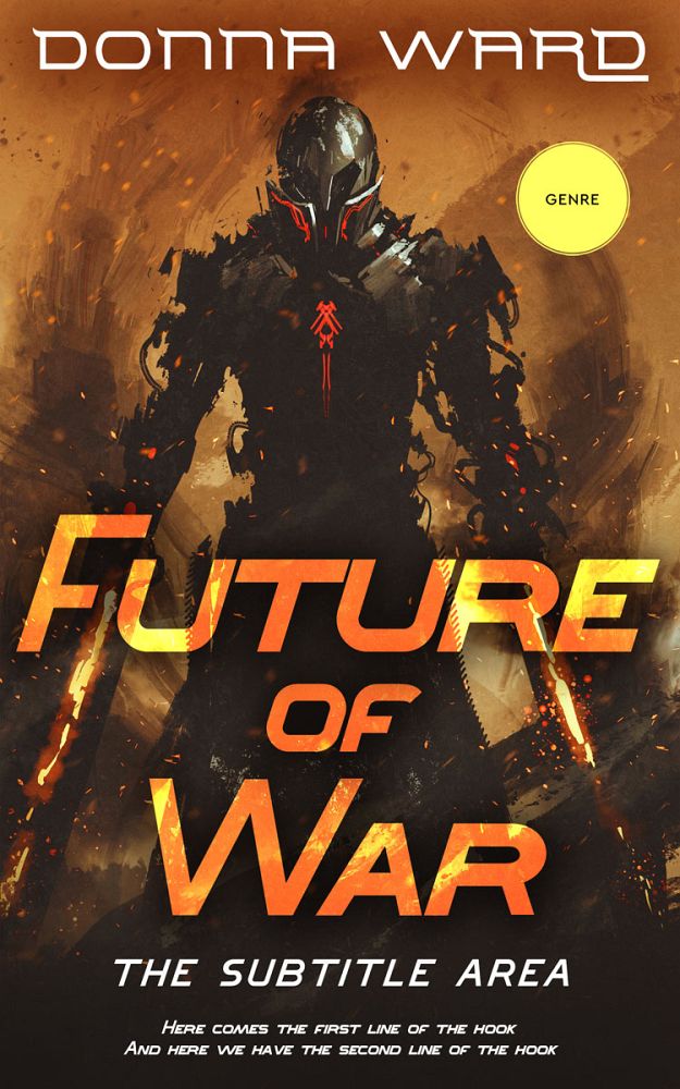 Front view of Raw Sienna #13902 - Premade Science Fiction Book Cover | BookCoverZone