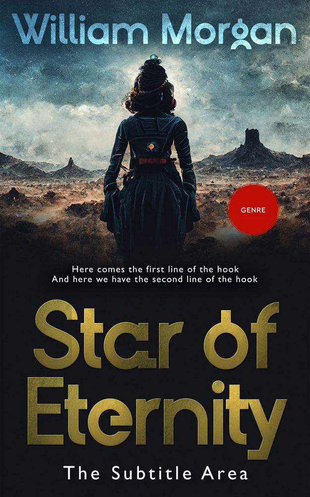 Front view of Heathered Gray #13929 - Premade Science Fiction Book Cover | BookCoverZone