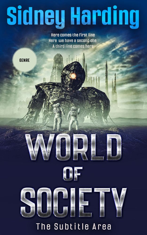 Front view of Clay Ash #13949 - Premade Science Fiction Book Cover | BookCoverZone