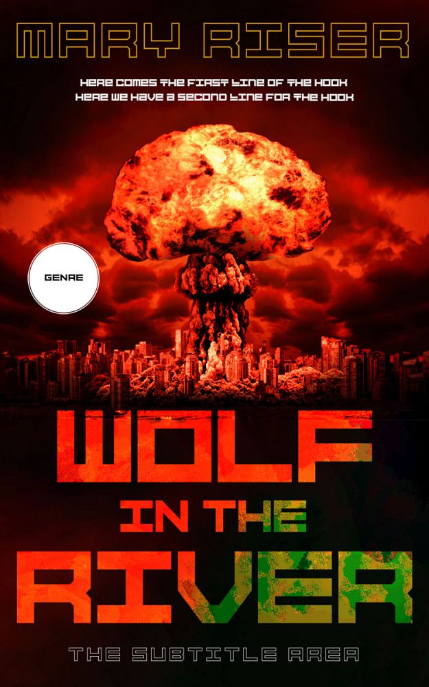 Front view of Cinnabar #14004 - Premade Apocalyptica Book Cover | BookCoverZone