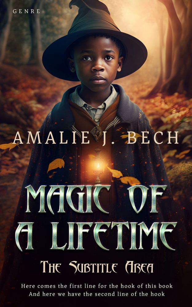 Front view of Thunder #14060 - Premade Fantasy Book Cover | BookCoverZone