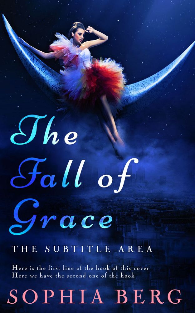 Front view of Black Pearl #14242 - Premade Fantasy Book Cover | BookCoverZone