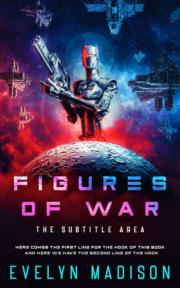 Front view of Charm #14291 - Premade Science Fiction Book Cover | BookCoverZone