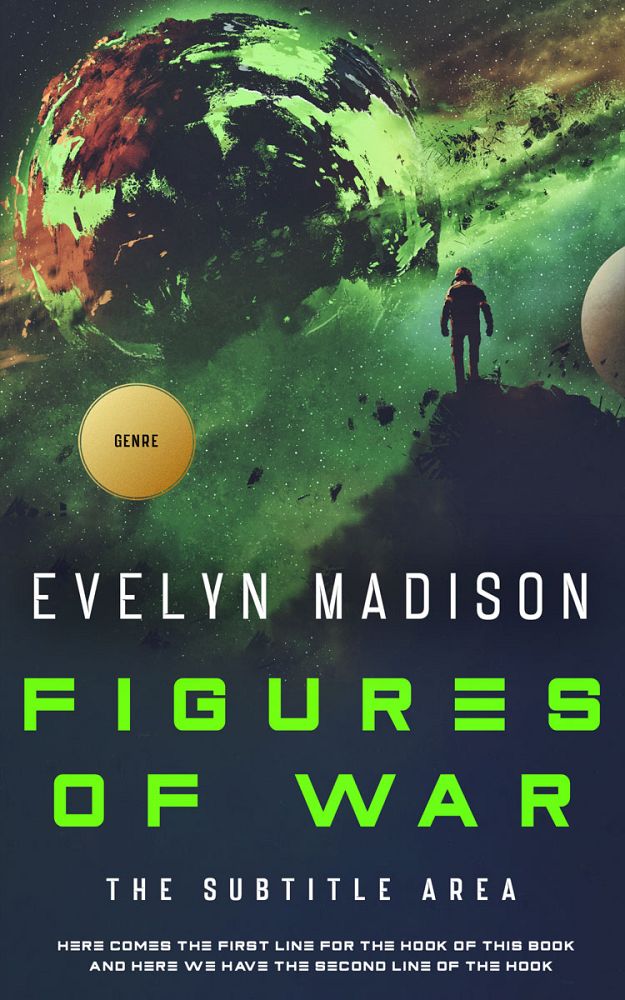 Front view of Outer Space #14303 - Premade Science Fiction Book Cover | BookCoverZone