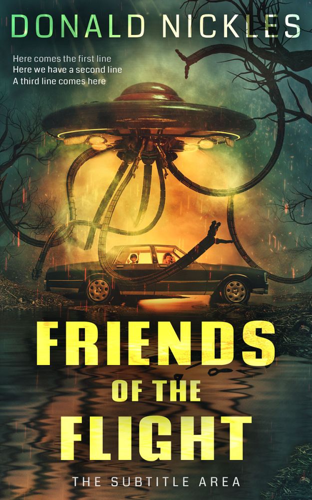 Front view of Heavy Metal #14325 - Premade Science Fiction Book Cover | BookCoverZone