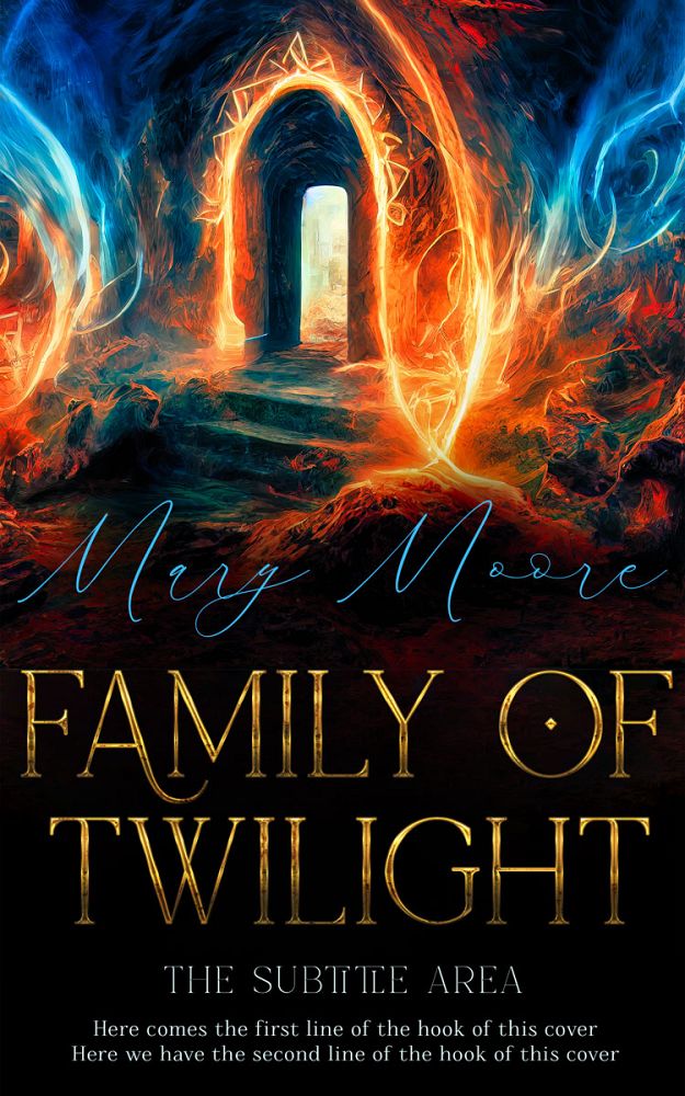 Front view of Raw Sienna #14512 - Premade Fantasy Book Cover | BookCoverZone