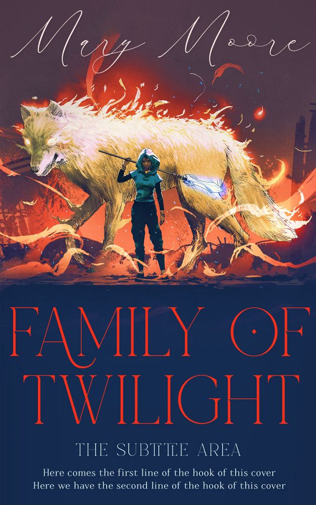 Front view of Martinique #14515 - Premade Fantasy Book Cover | BookCoverZone