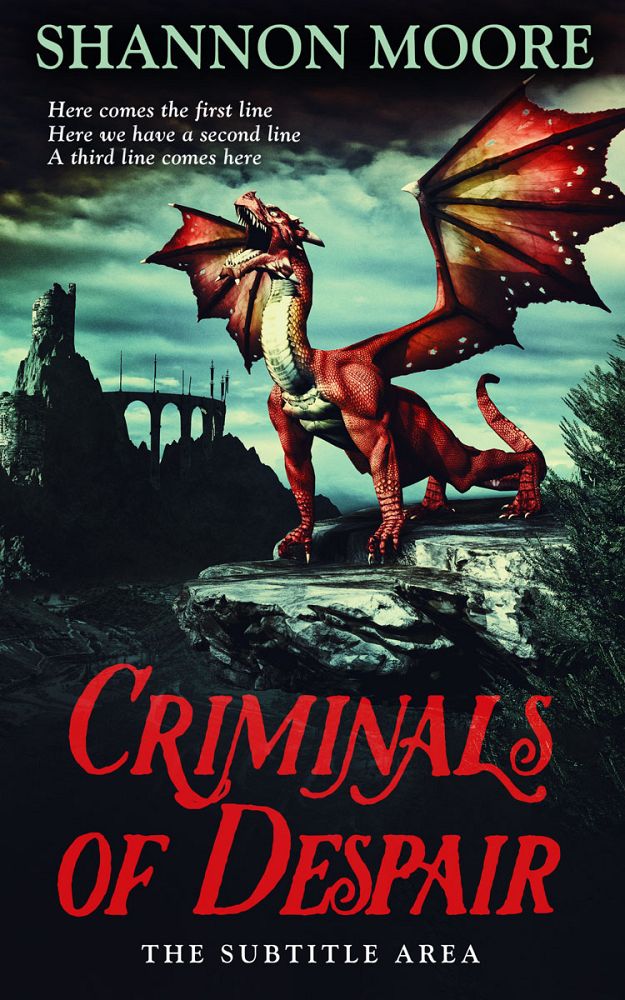 Front view of Old Rose #14586 - Premade Fantasy Book Cover | BookCoverZone