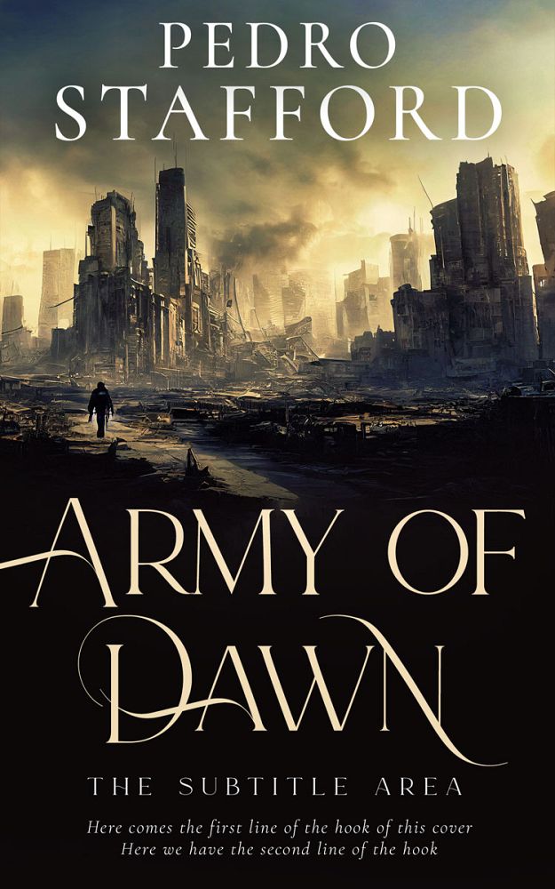 Front view of Sorrell Brown #14603 - Premade Apocalyptica Book Cover | BookCoverZone