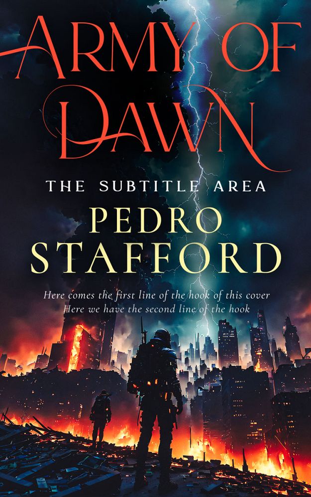 Front view of Mirage #14608 - Premade Apocalyptica Book Cover | BookCoverZone