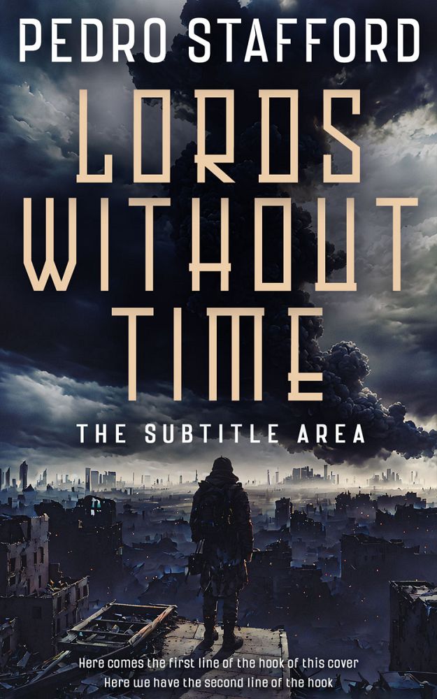 Front view of Steel Gray #14613 - Premade Apocalyptica Book Cover | BookCoverZone