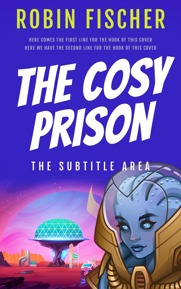 Front view of Careys Pink #14662 - Premade Science Fiction Book Cover | BookCoverZone