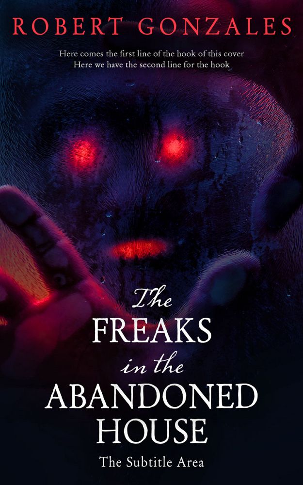 Front view of Ebony #14792 - Premade Horror Book Cover | BookCoverZone