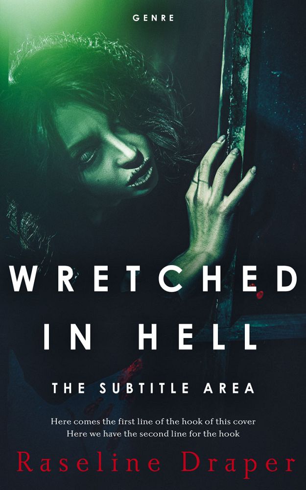 Front view of Timber Green #14816 - Premade Horror Book Cover | BookCoverZone