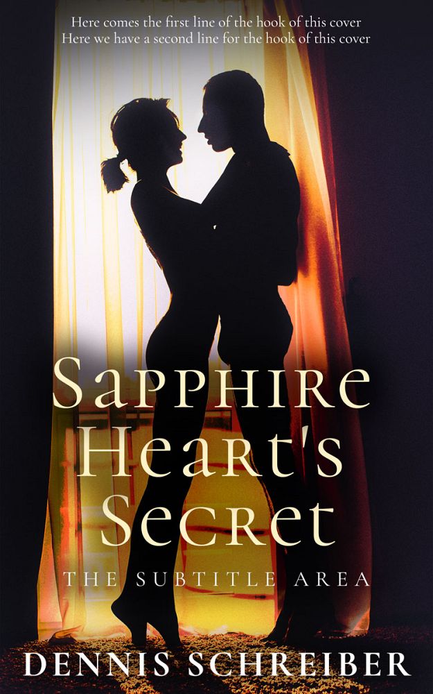 Front view of Tan #14887 - Premade Romance Book Cover | BookCoverZone