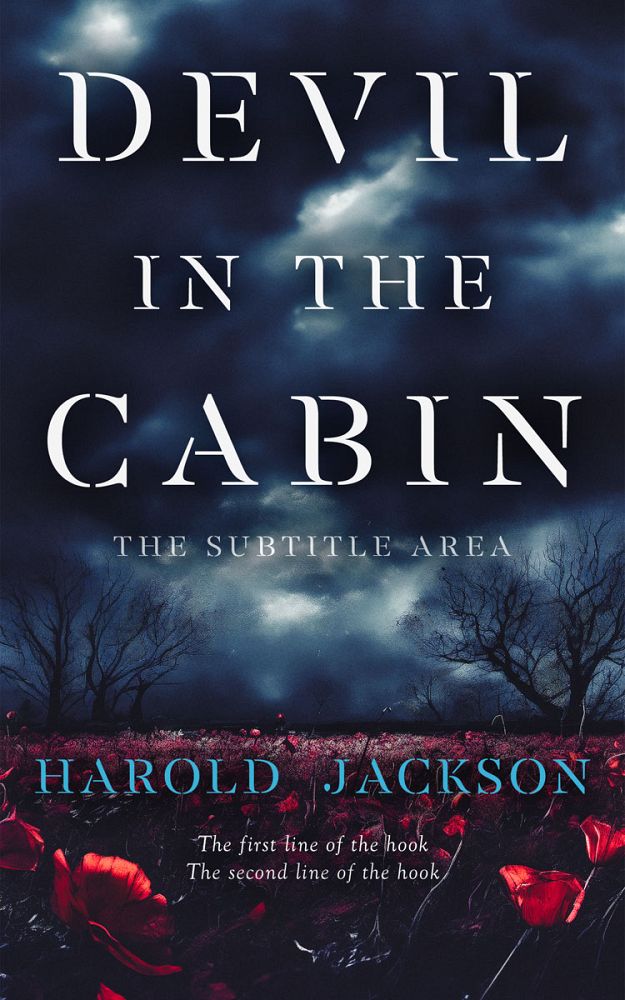 Front view of Ebony Clay #14911 - Premade Horror Book Cover | BookCoverZone