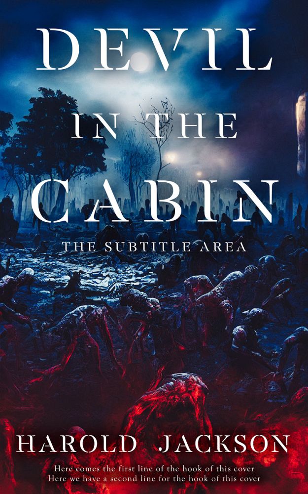 Front view of Bleached Cedar #14914 - Premade Horror Book Cover | BookCoverZone