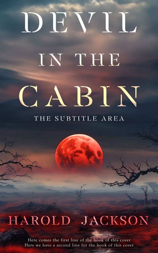 Front view of Tundora #14915 - Premade Horror Book Cover | BookCoverZone