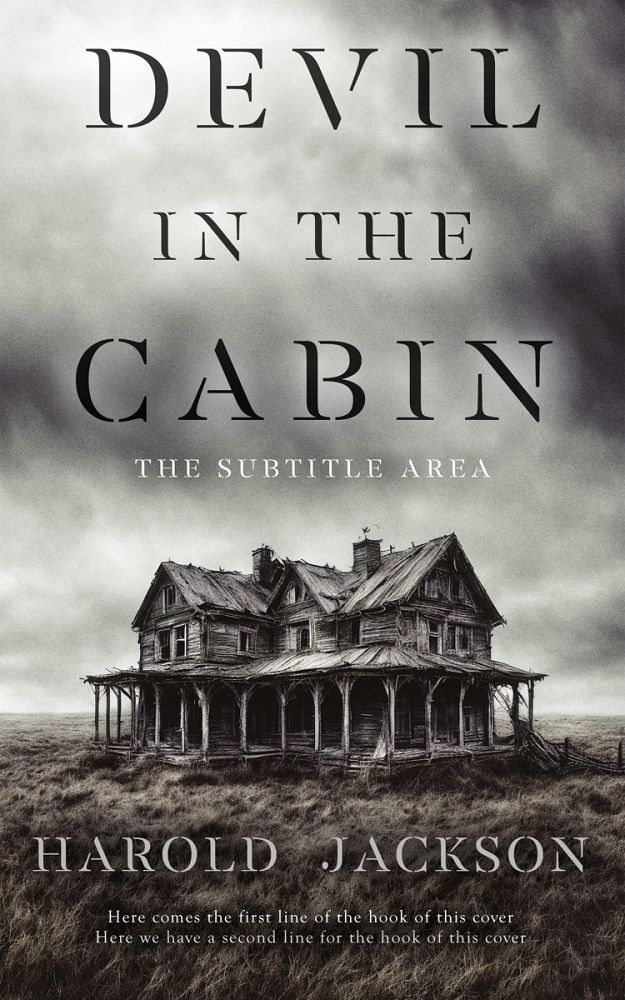 Front view of Gray Nickel #14917 - Premade Horror Book Cover | BookCoverZone