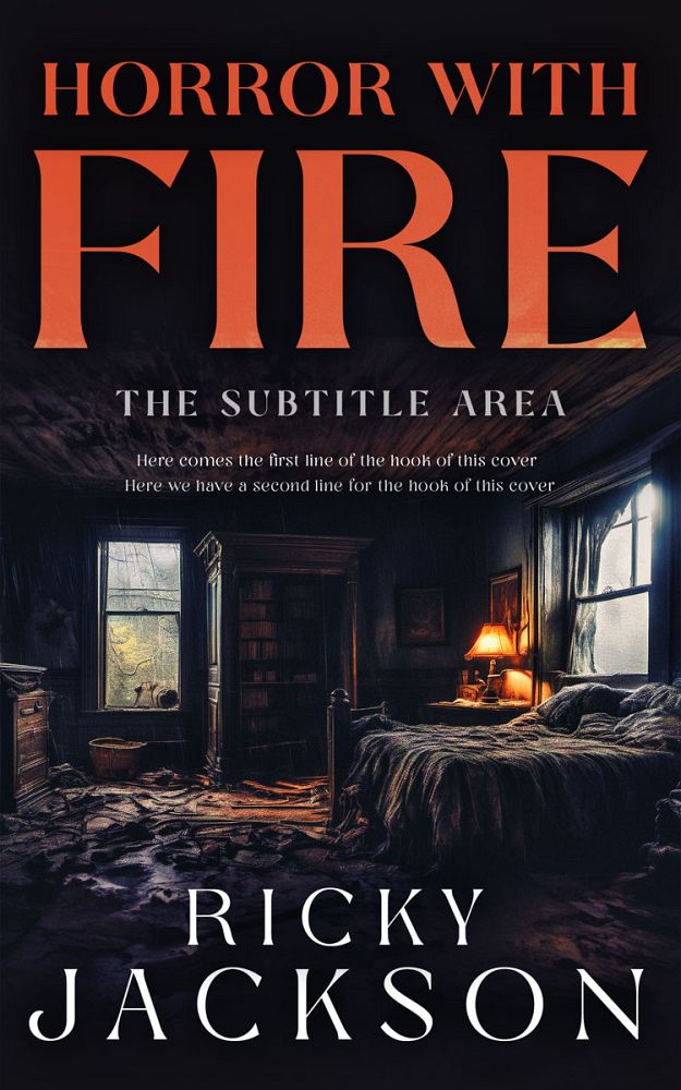 Front view of Woodsmoke #14931 - Premade Abstract Book Cover | BookCoverZone