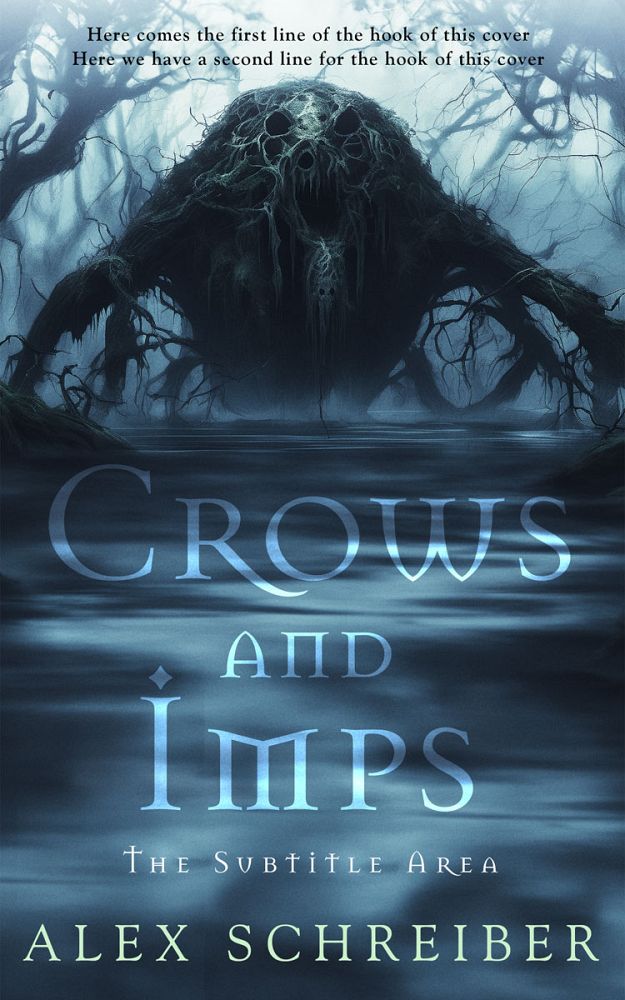Front view of Pickled Bluewood #14996 - Premade Horror Book Cover | BookCoverZone