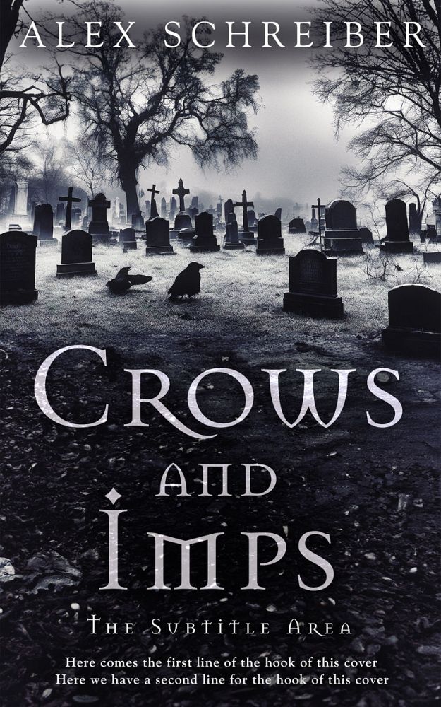 Front view of French Gray #14998 - Premade Fantasy Book Cover | BookCoverZone