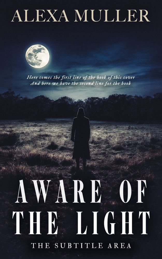 Front view of Ebony Clay #15055 - Premade Horror Book Cover | BookCoverZone