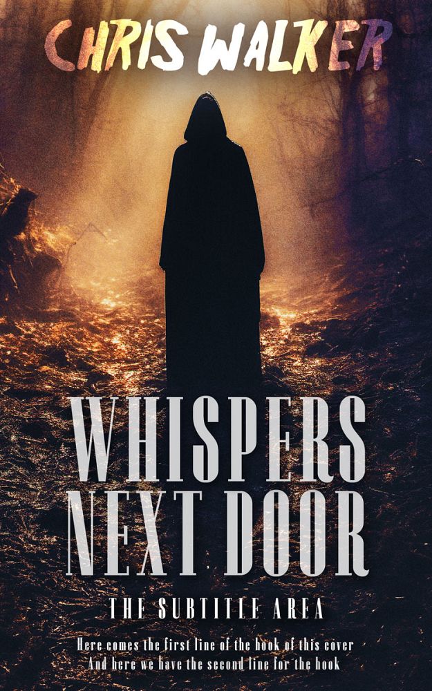 Front view of Tan #15083 - Premade Mystery & Thriller & Suspense Book Cover | BookCoverZone