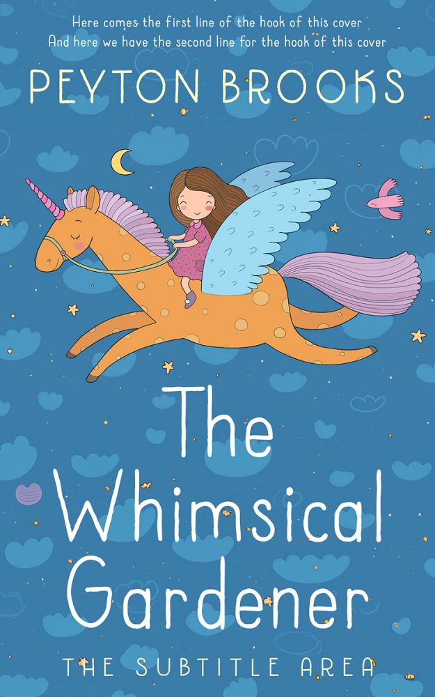 Front view of Steel Blue #15195 - Premade Fantasy Book Cover | BookCoverZone