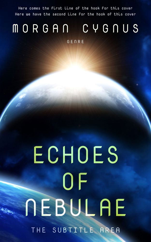Front view of Ebony #15366 - Premade Science Fiction Book Cover | BookCoverZone