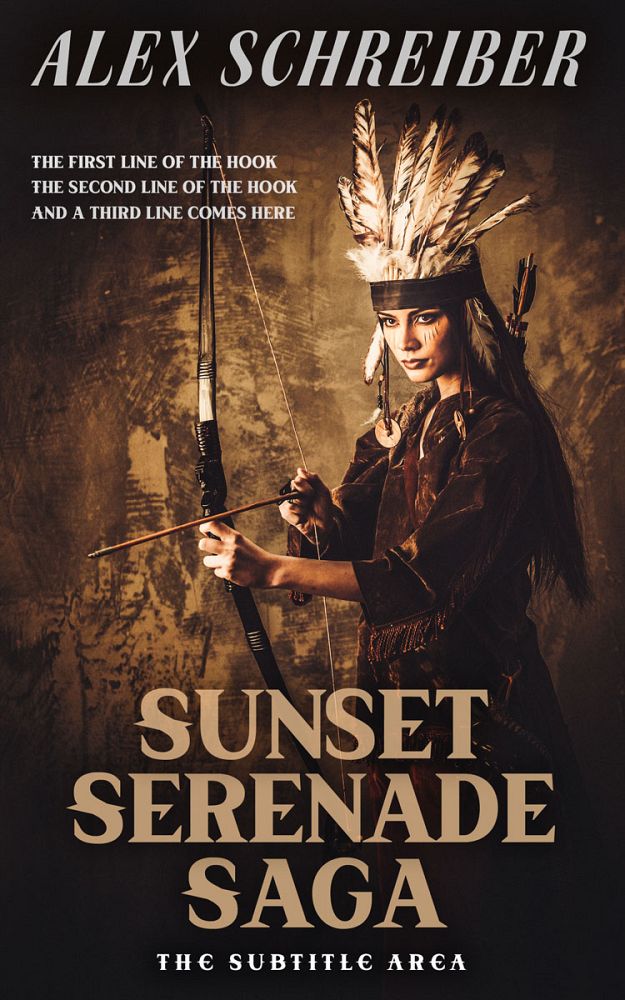 Front view of Cocoa Brown #15380 - Premade Historical Book Cover | BookCoverZone