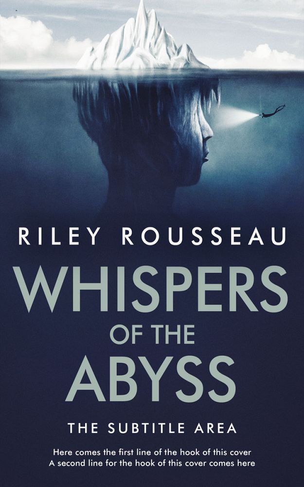 Front view of Tiara #15545 - Premade Abstract Book Cover | BookCoverZone