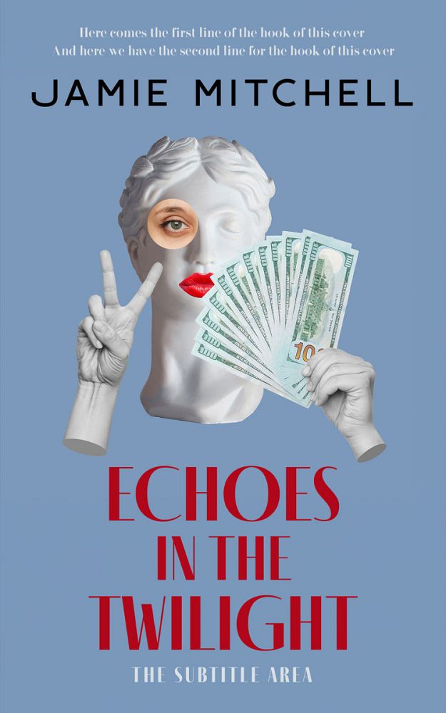 Front view of Bali Hai #15563 - Premade Abstract Book Cover | BookCoverZone