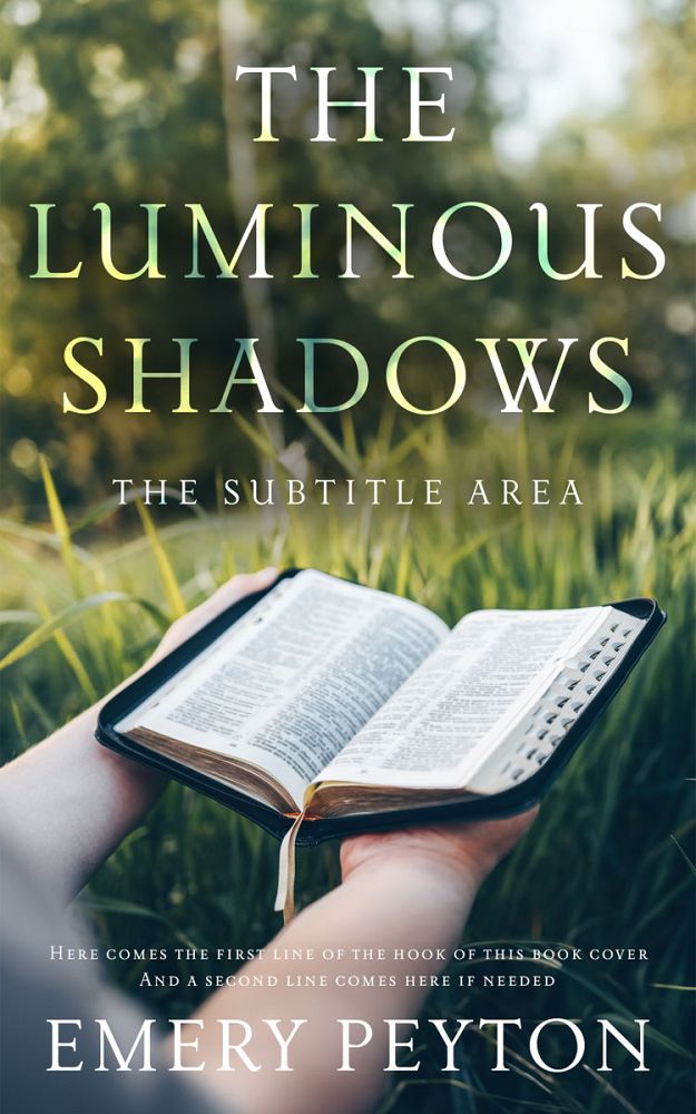 Front view of Lunar Green #15730 - Premade Religion & Spirituality Book Cover | BookCoverZone