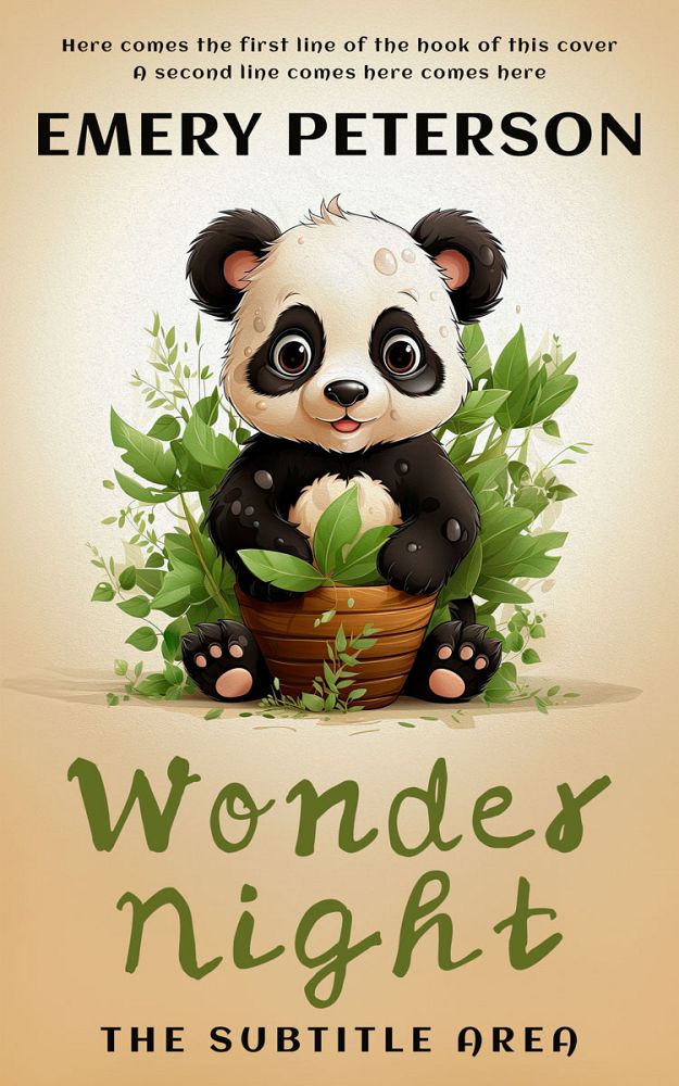 Front view of Grain Brown #15752 - Premade Nature Book Cover | BookCoverZone