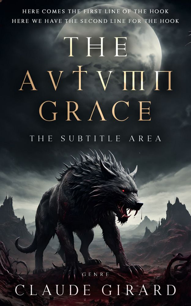Front view of Shark #15829 - Premade Fantasy Book Cover | BookCoverZone