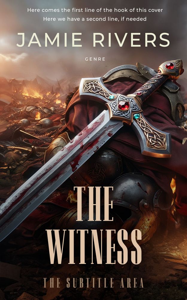 Front view of Cocoa Brown #16018 - Premade Fantasy Book Cover | BookCoverZone