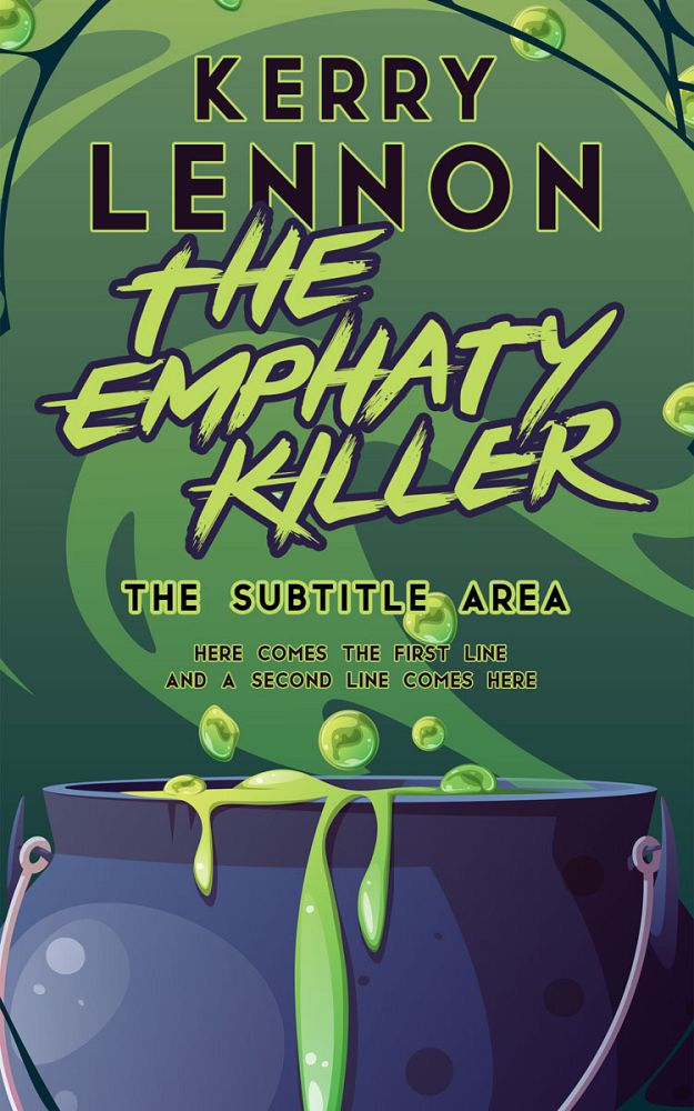 Front view of Mineral Green #16178 - Premade Horror Book Cover | BookCoverZone
