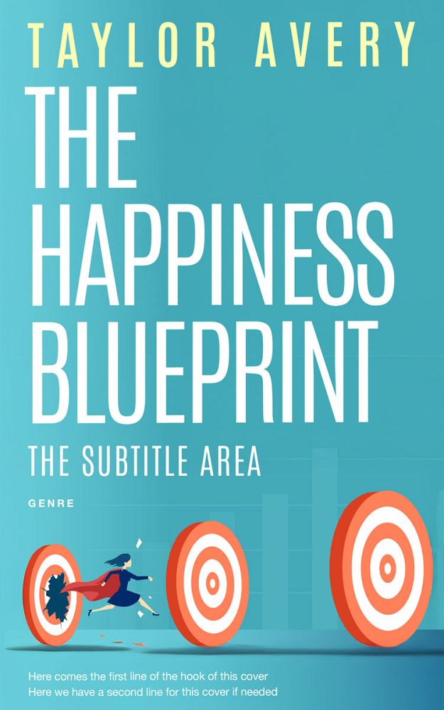 Front view of Fountain Blue #17009 - Premade Health & Mind & Body Book Cover | BookCoverZone