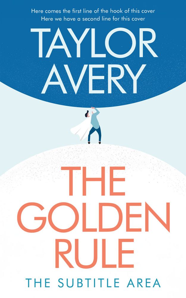 Front view of Tory Blue #17022 - Premade Abstract Book Cover | BookCoverZone