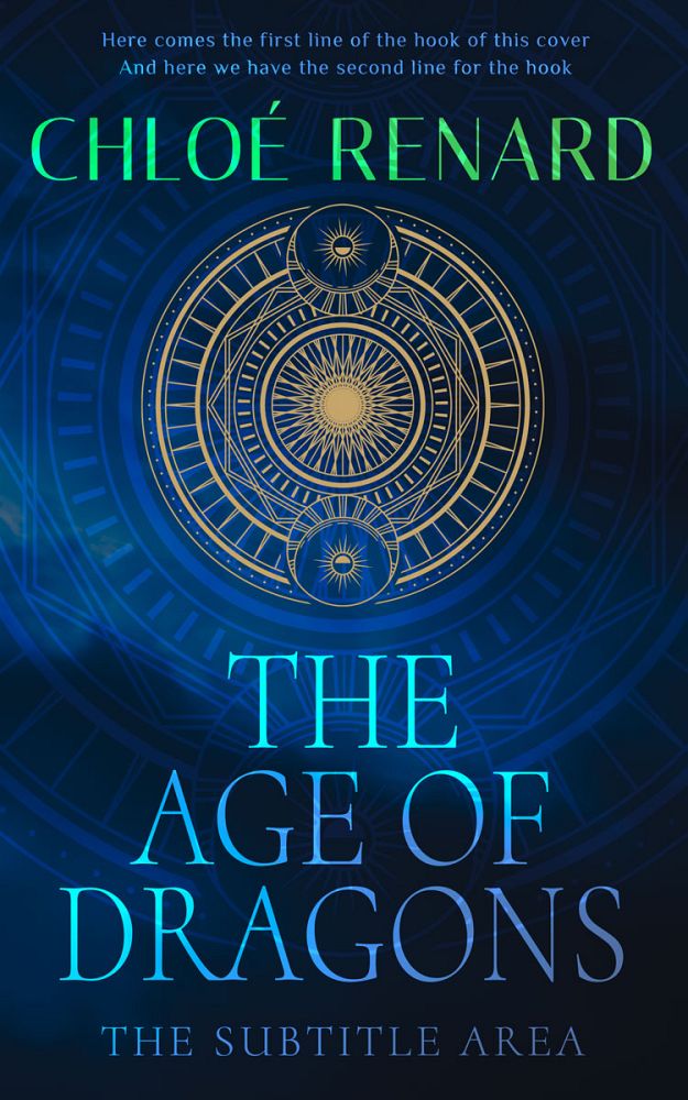 Front view of Black Pearl #17094 - Premade Fantasy Book Cover | BookCoverZone