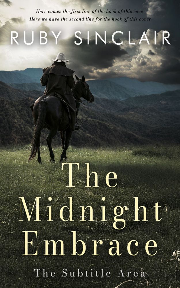 Front view of Heavy Metal #17134 - Premade Western Book Cover | BookCoverZone