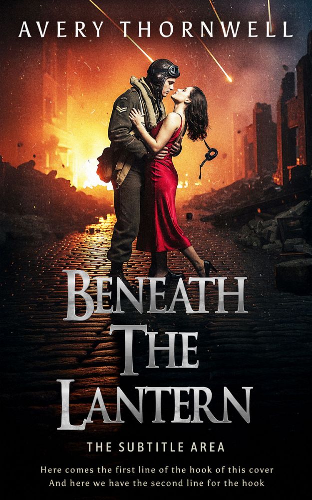 Front view of Antique Brass #17367 - Premade Romance Book Cover | BookCoverZone