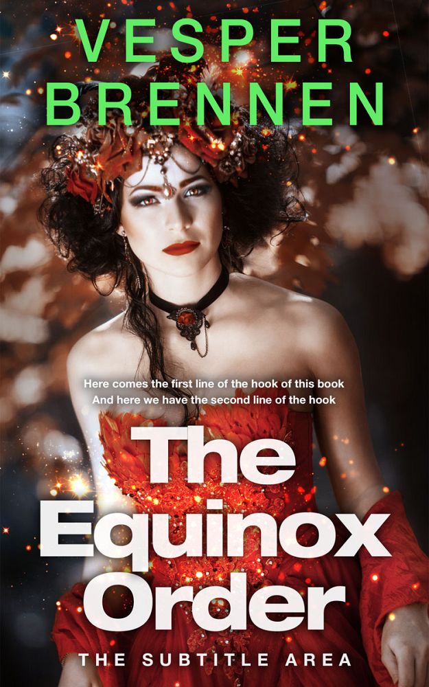 Front view of Eclipse #20096 - Premade Fantasy Book Cover | BookCoverZone