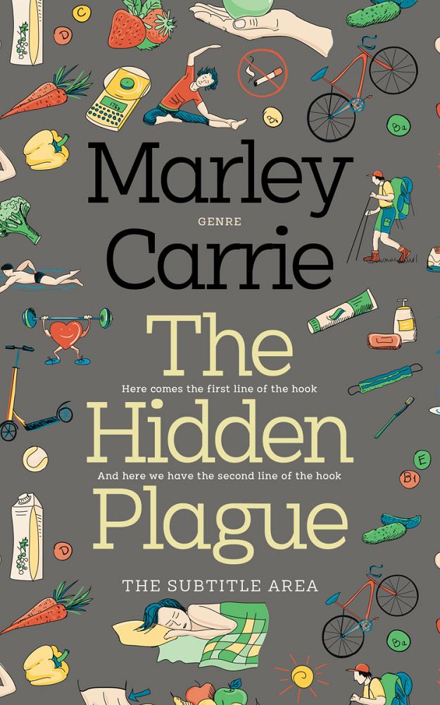 Front view of Ironside Gray #20300 - Premade Health & Mind & Body Book Cover | BookCoverZone